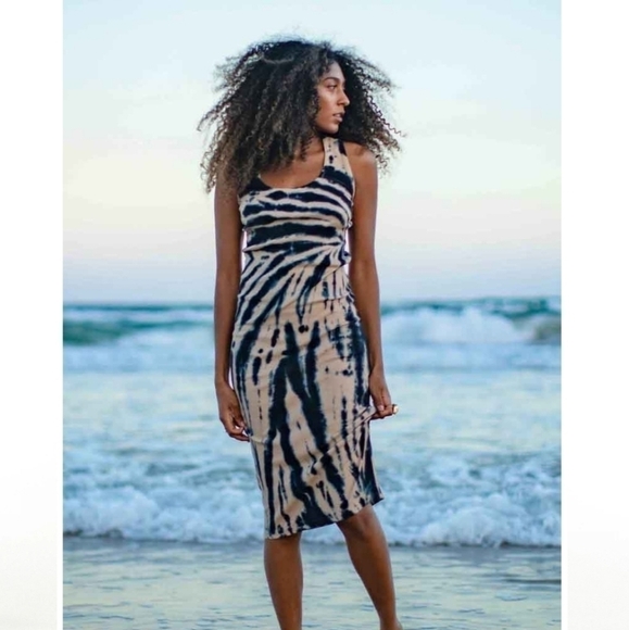 New Young Fabulous & Broke Denny Blue Safari Dress NWT - Picture 1 of 16